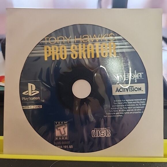Tony Hawk's Pro Skater (Sony PlayStation 1, 1999) Black Label Disc Only - Picture 1 of 1